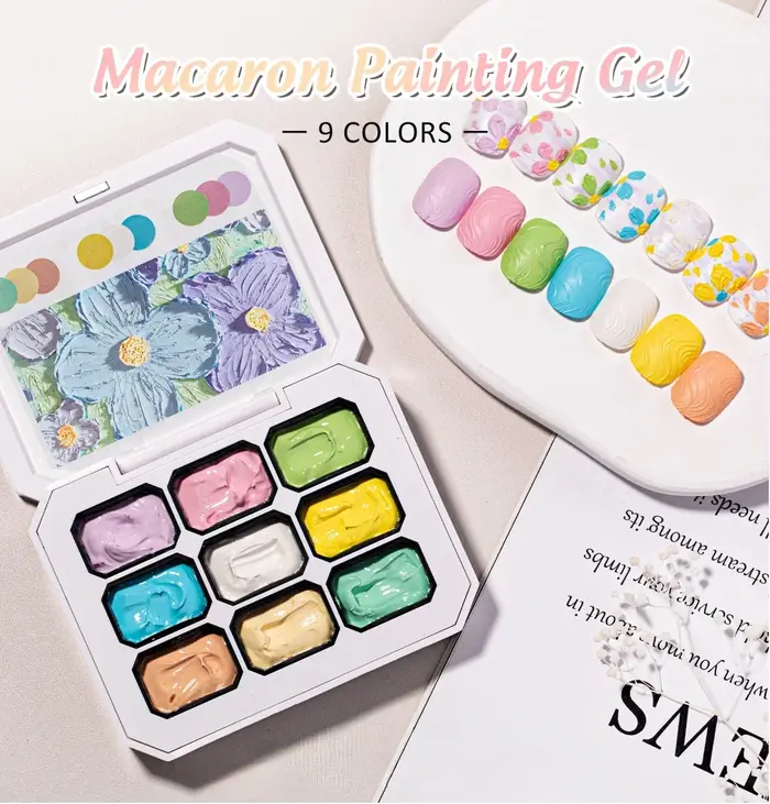 Vernis à ongles solide de la série Macaron 9 couleurs