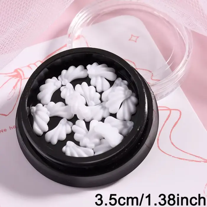 Décorations d'art d'ongles en forme d'ailes d'ange blanches | Accessoires pour ongles de style japonais mignon