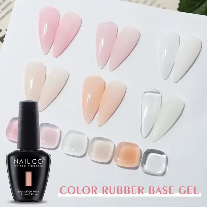 15ml 2 en 1 Gel de Base en caoutchouc sans lingette couche de finition couleur Gel vernis à ongles Transparent bâtiment