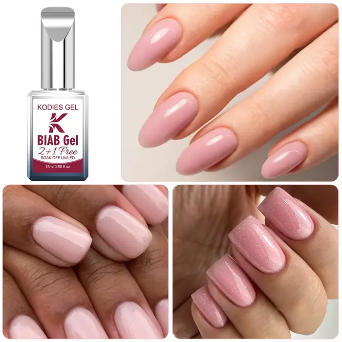 KODIES GEL Biab Builder Gel pour ongles dans une bouteille HEMA Free TPO Gel de Construction gratuit pour Extension