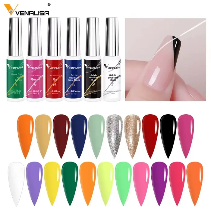 Venalisa Liner Gel 8ml Gel français peinture à ongles Gel vernis UV LED
