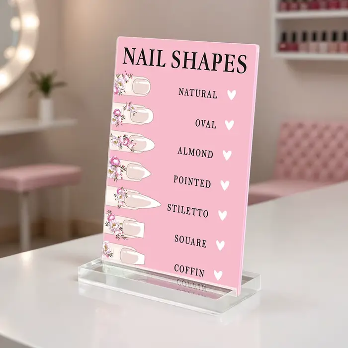 Panneau d'affichage de Nail Art en acrylique