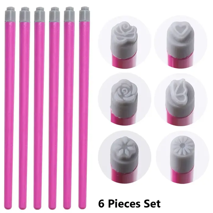 Ensemble de stylos à tampons pour Nail Art, estampage d'ongles facile à faire soi-même, tampon avec 