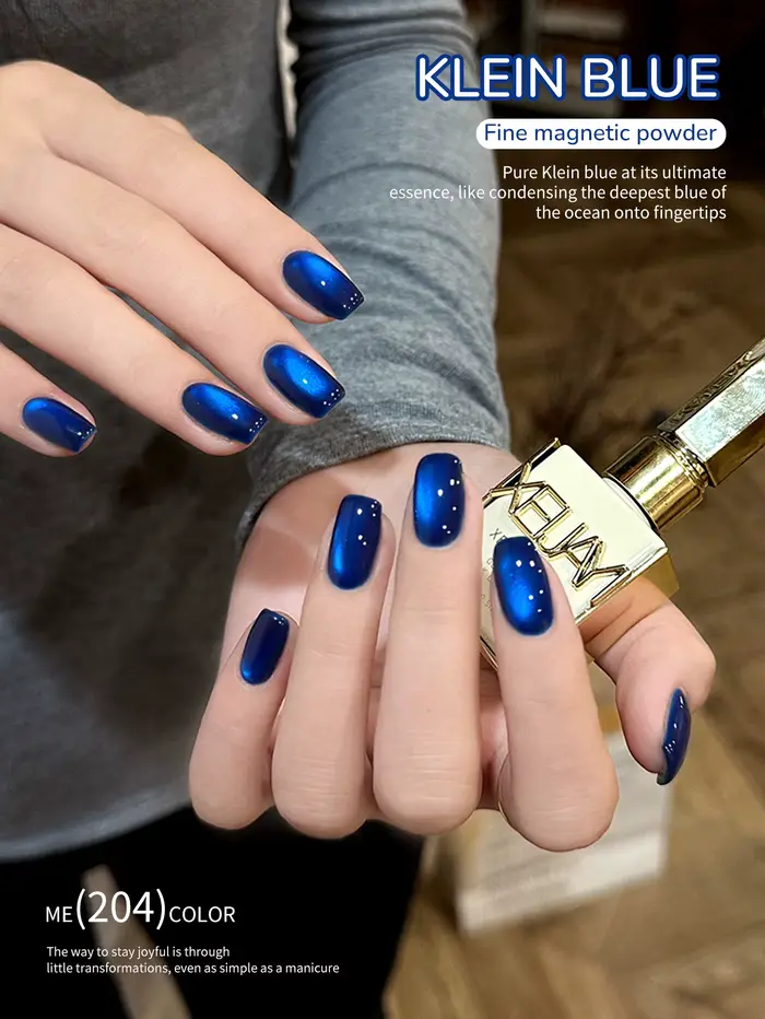XEIJAYI 1pc 15ML bleu oeil de chat vernis à ongles Semi Permanent Nail Art trempage UV LED Salon de manucure bricolage