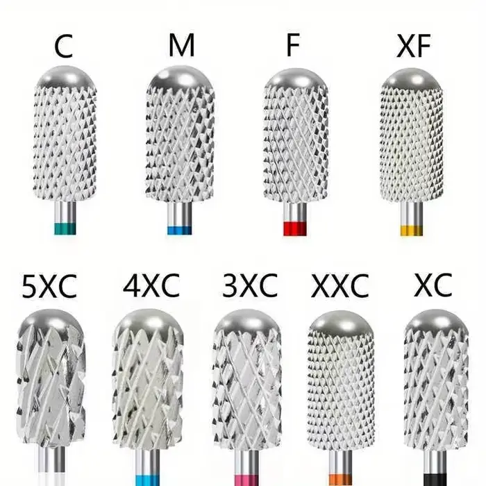 Foret à ongles en carbure de tungstène, 1 pièce, fraise rotative, coupe-ongles, perceuse électrique