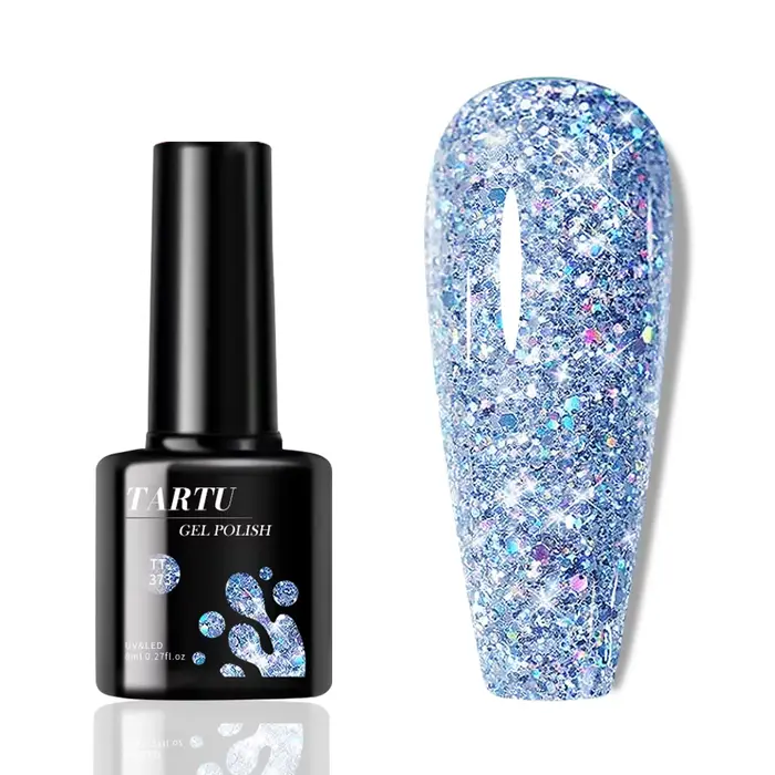 Vernis à ongles Gel coloré à paillettes
