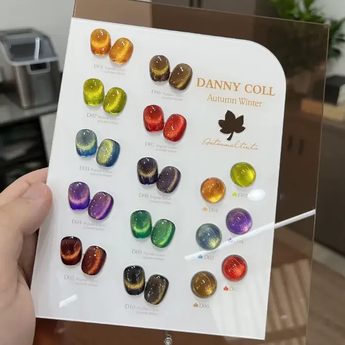 Kit de vernis à ongles en gel UV avec carte de document