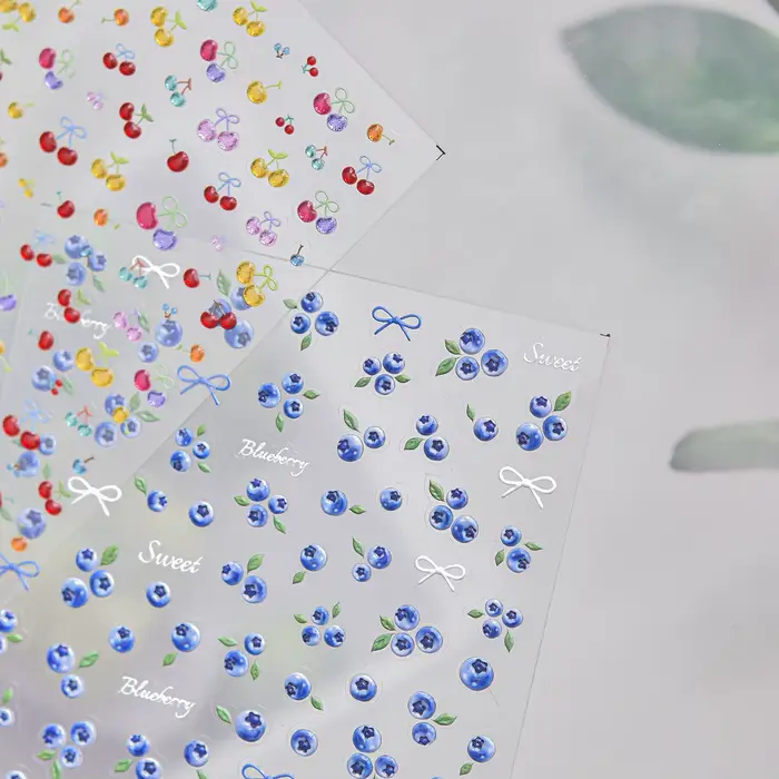 Autocollants pour ongles à thème fruits d'été