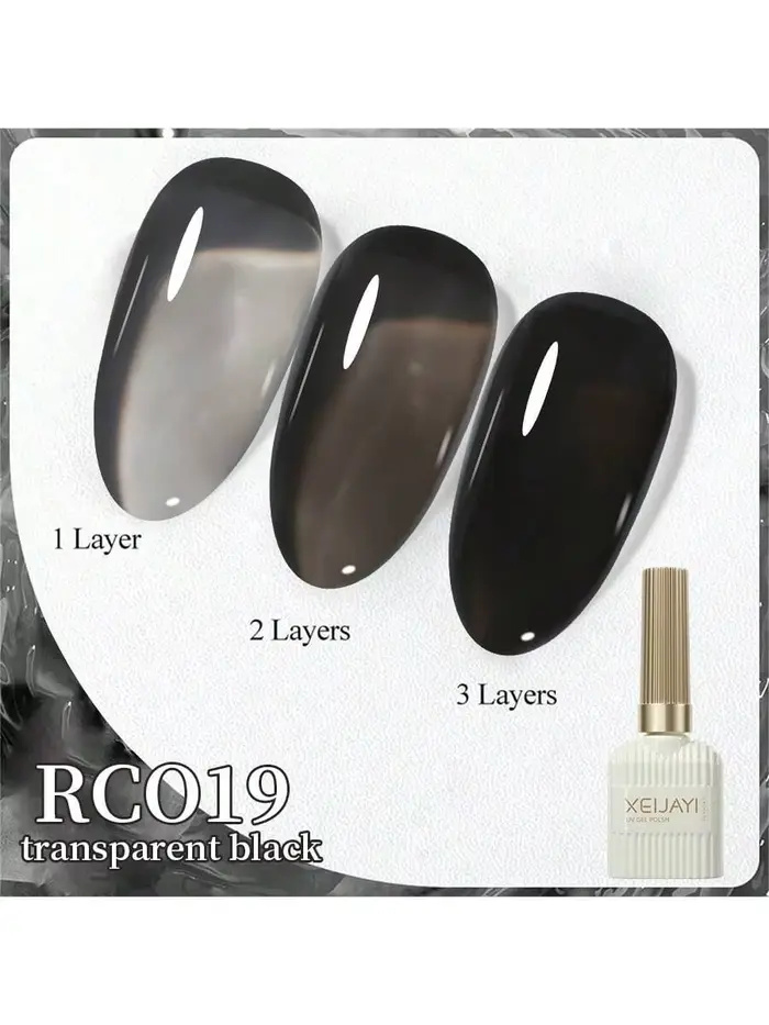 XEIJAYI 1 pièce 15Ml vernis à ongles Gel noir