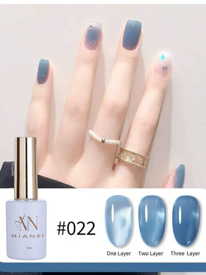 MIANEL 12ML Vernis à ongles gel transparent effet gelée