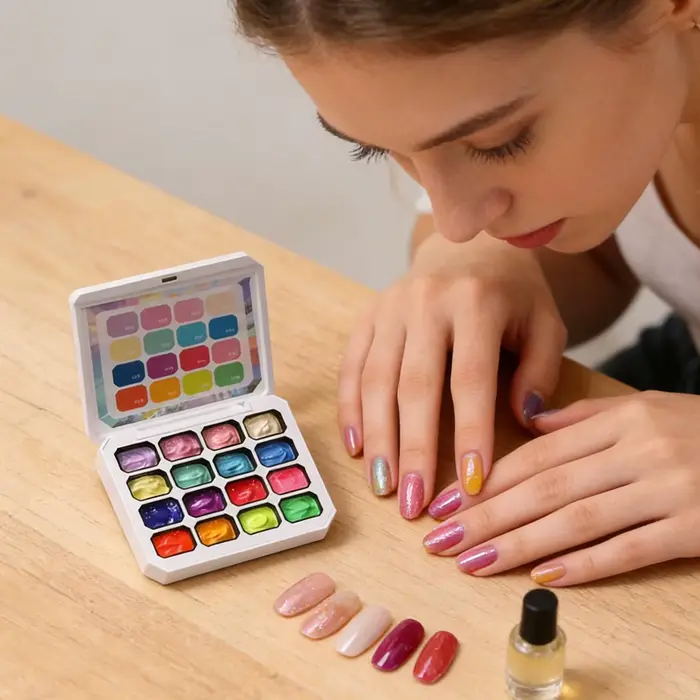 Gel de peinture dégradé 16 couleurs pour nail art