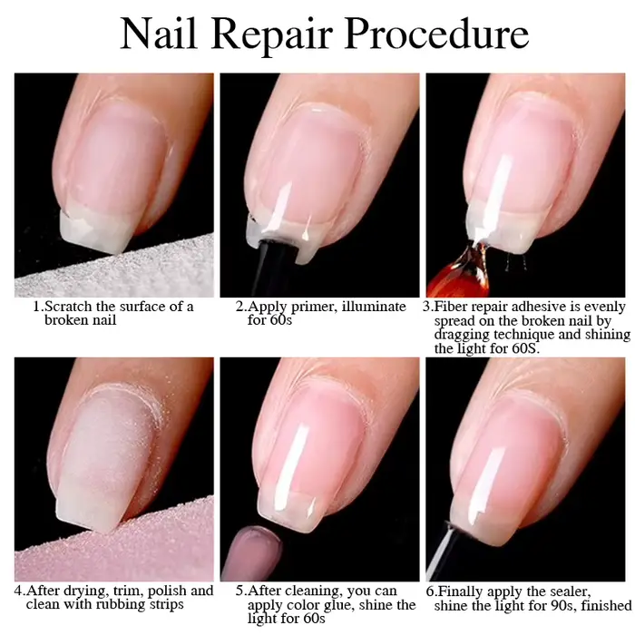 Vernis à ongles en gel de base en caoutchouc de fibre de verre PUENTE 15ML pour renforcement