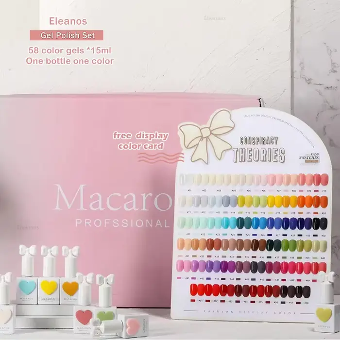 Eleanuos 58 couleurs Sansu coréen TPO gratuit Gel vernis ensemble UV Gel
