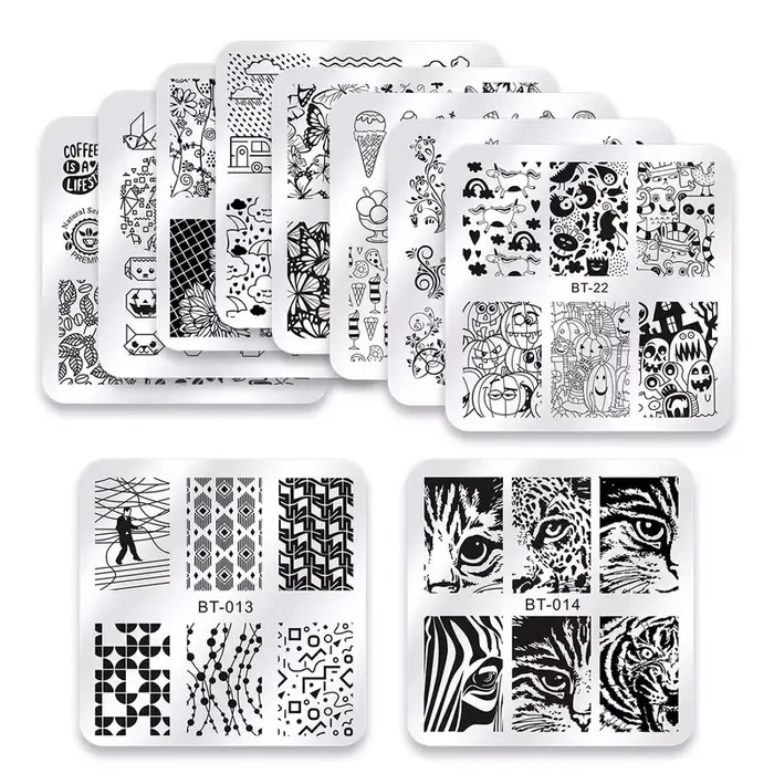Plaques d'Estampage pour Ongles