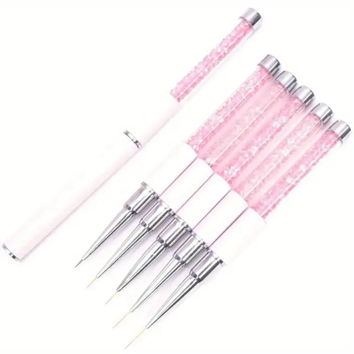 5/7/9/11/13/15mm ongles Art brosse lignes rayure fleur peinture dessin stylo acrylique UV Gel Extension grilles