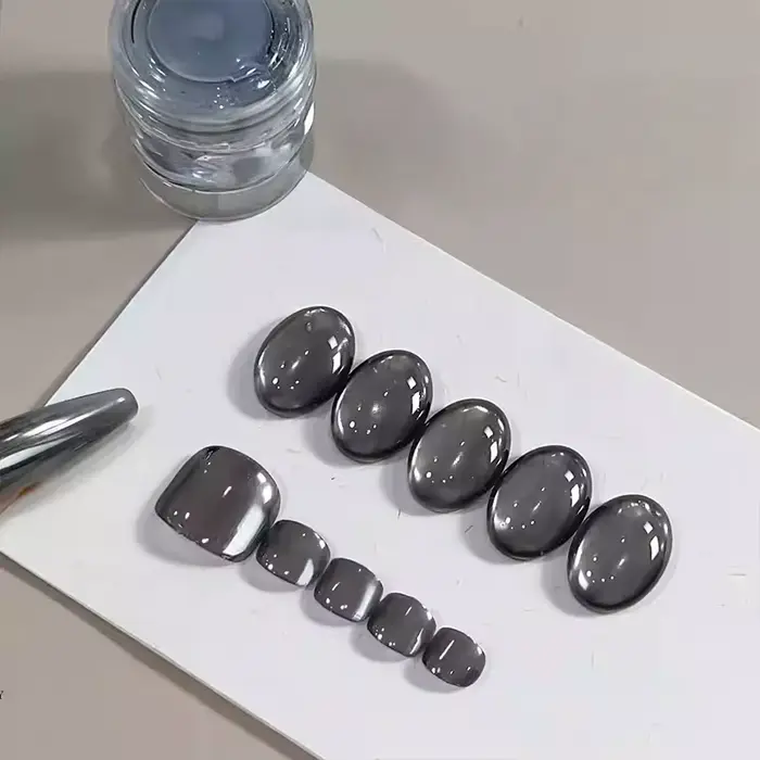 1 Boîte de Poudre à Ongles Super Magic Mirror Noire
