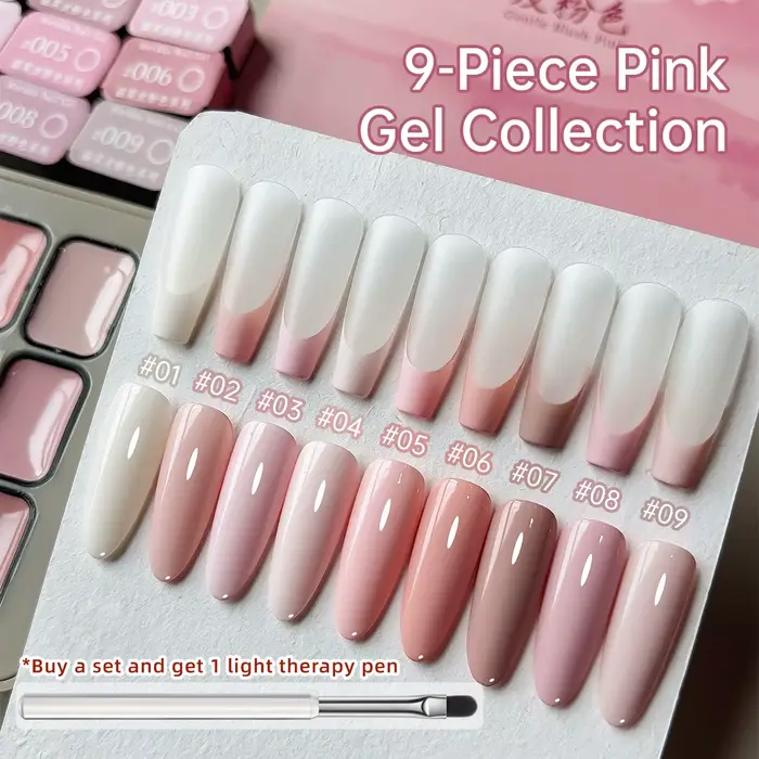 Colle rose pour vernis à ongles