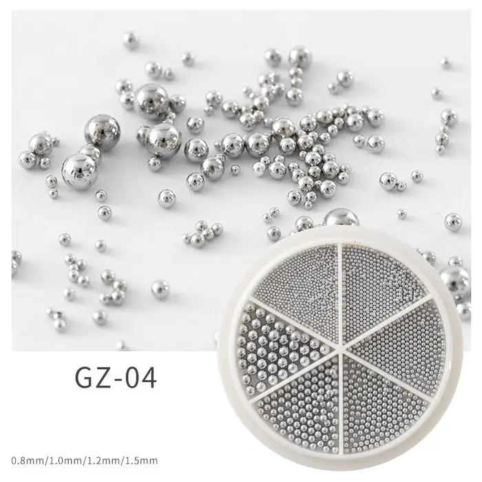 Petites perles de Caviar en acier pour Nail Art