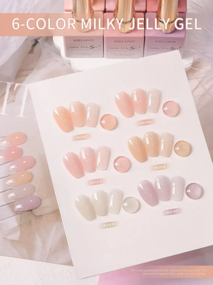 Vernis à ongles gel laiteux XEIJAYI Ice Jelly