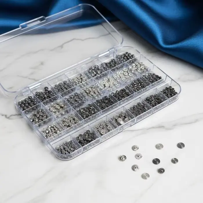 12 grilles de breloques métalliques pour nail art