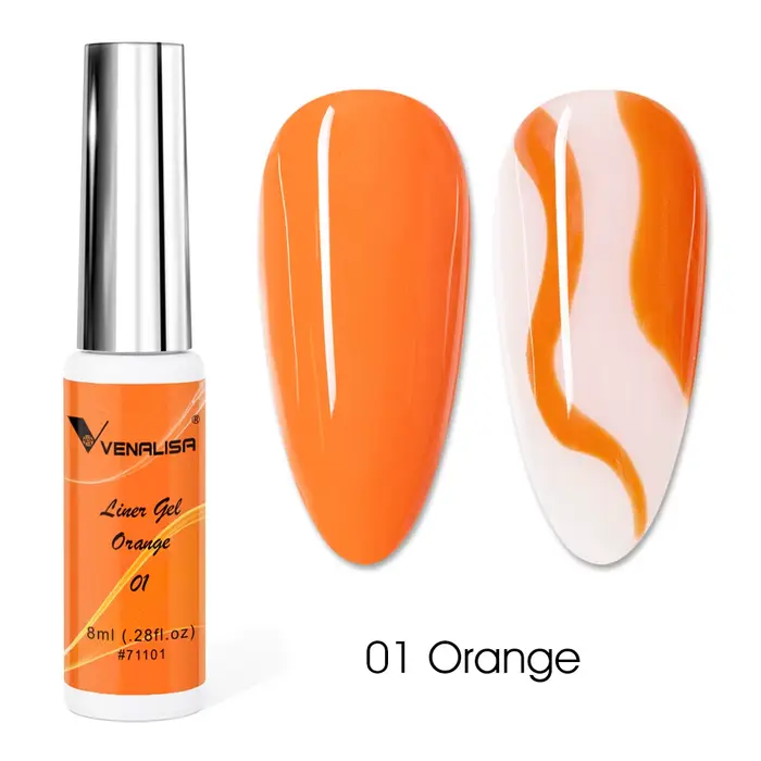 Venalisa 8ml Gel de revêtement Super brosse rapide français conception d'ongle dessin Gel de revêtem