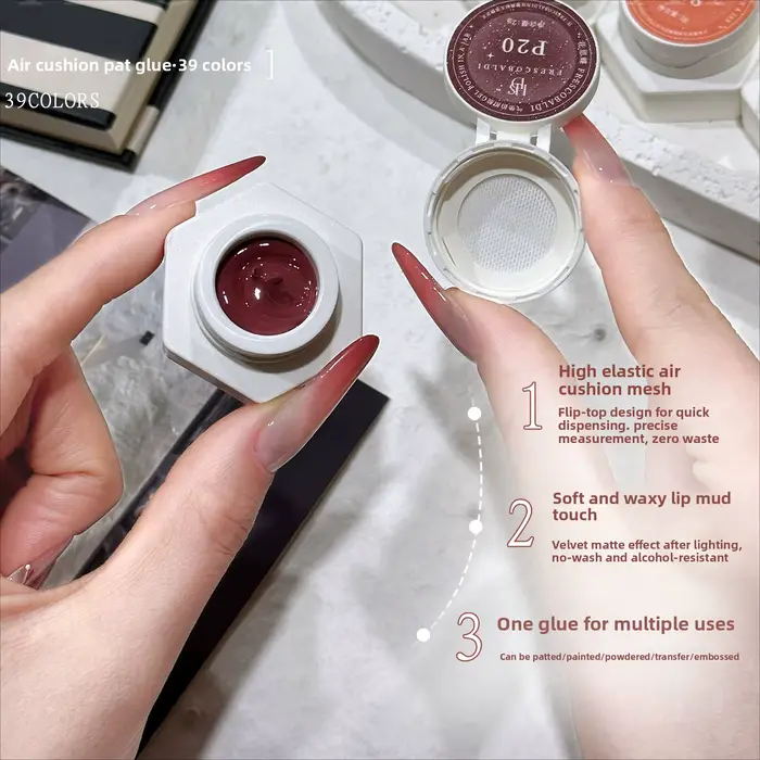 Gel de tapotement à coussin d'air pour ongles