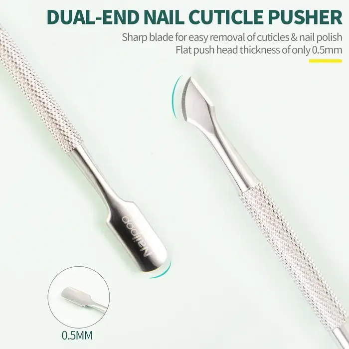Kit d'outils de manucure Nailpop professionnel en acier inoxydable : coupe-ongles, ciseaux, pince à 