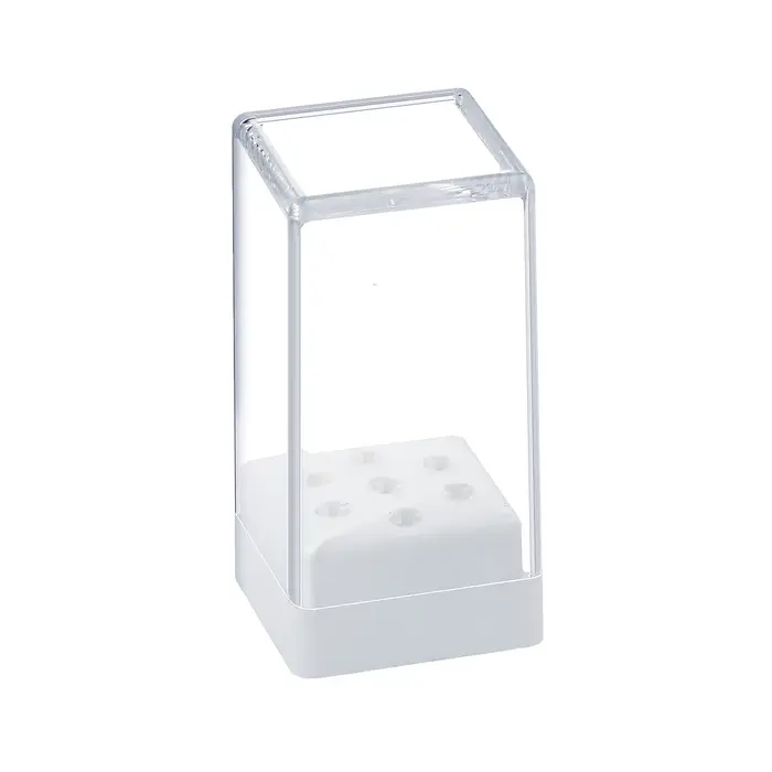 Boîte de rangement pour embouts de perceuse à ongles 7/10/100 trous, blanc, rose rouge, vide, présen
