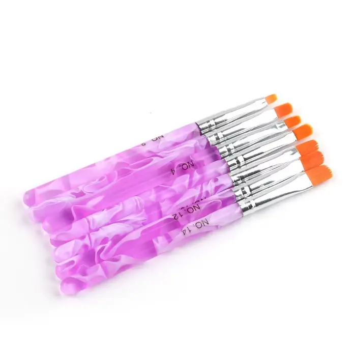 Lot de 7 pinceaux pour Nail Art