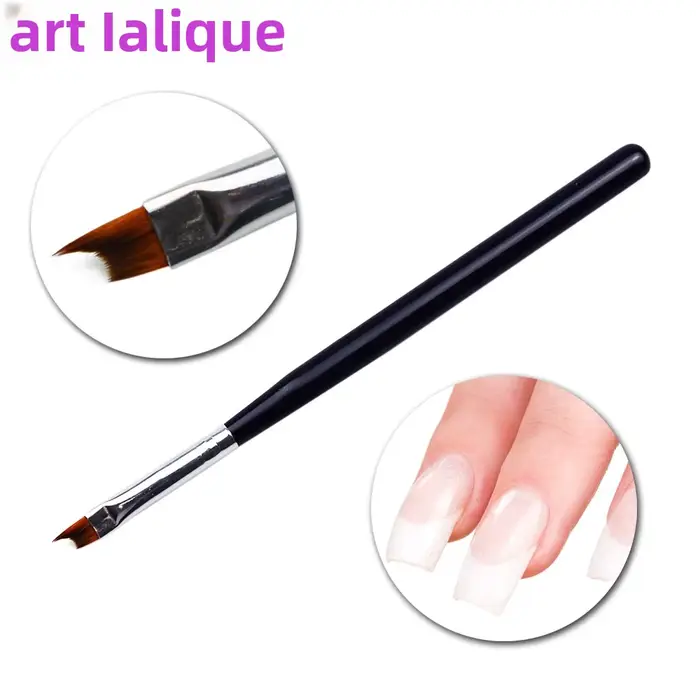 Pinceau professionnel demi-lune pour manucure française, outil d'art pour la peinture acrylique, l'o