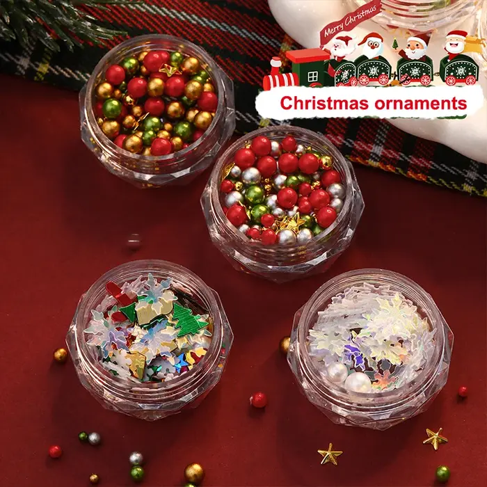 Rivets flocon de neige d'hiver or/argent, 1 paquet, breloque pour Nail Art, bijoux à paillettes, décoration d'ongles de noël, accessoires pour ongles à faire soi-même