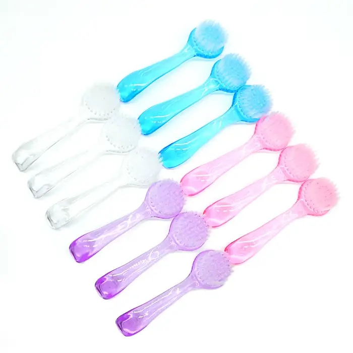 Lot de 1/3/5 pinceaux à ongles en acrylique, pinceau à poudre anti-poussière à tête ronde avec capuc