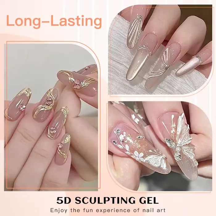 1/2/3 pièces 12ml 5D sculpture Gel vernis Nail Art modélisation Gel imperméable