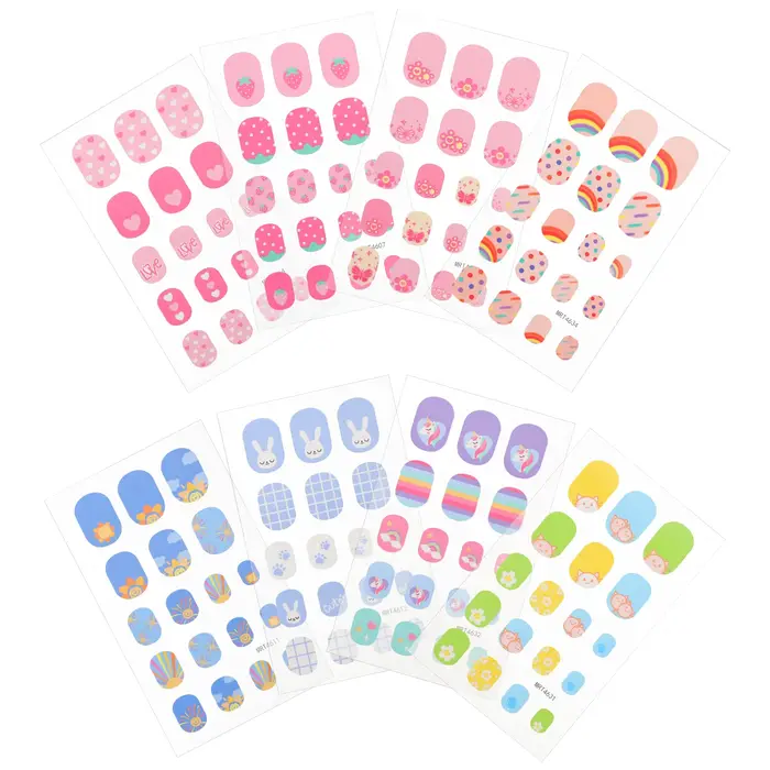 Autocollants pour ongles imperméables pour enfants