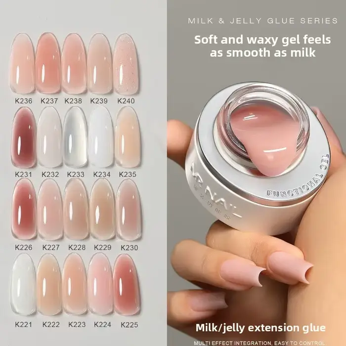 MRNAIL Masque à ongles allongé Noir et Blanc