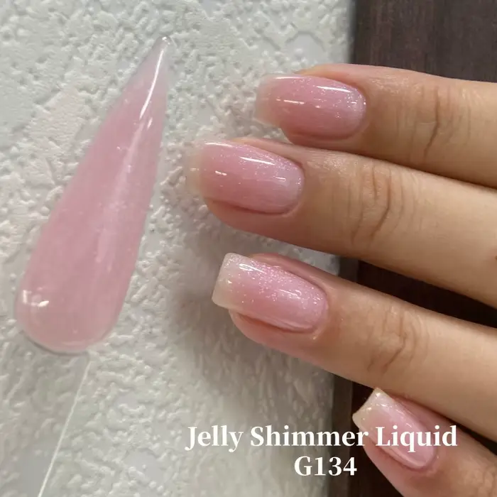 MSHARE 50g Gel Constructeur Liquide Scintillant pour Ongles