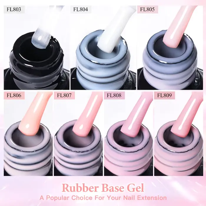 FOUR LILY 10ML vernis à ongles Gel à Base de caoutchouc rose nu couleur blanc laiteux Semi Permanent tremper UV LED