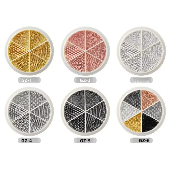 Petites perles de Caviar en acier pour Nail Art