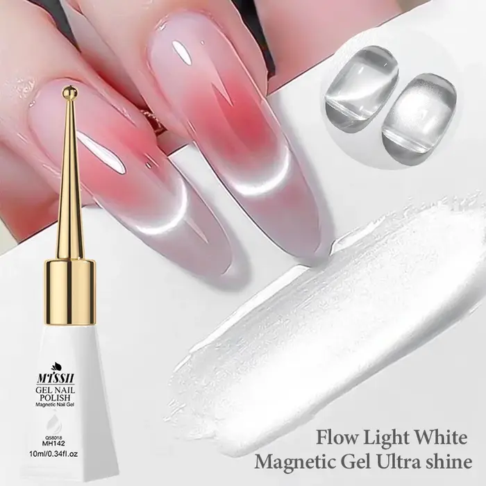 Vernis à ongles Gel magnétique chat blanc
