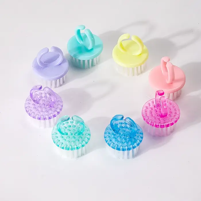 Brosses à ongles en plastique, mélange de couleurs, brosse de nettoyage des mains, nettoyeur de pous