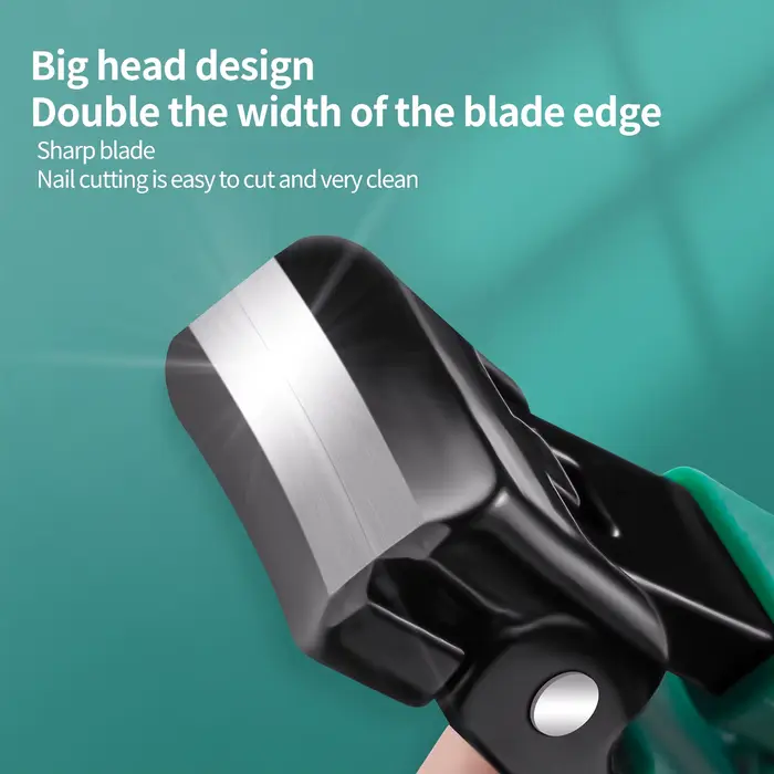 Coupe-ongles à grande mâchoire en acier inoxydable, outils de manucure, coupe-ongle, coupe-ongle, op
