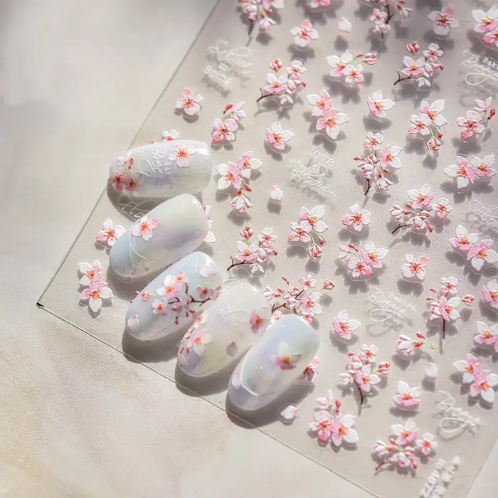 Autocollants 5D en relief pour ongles
