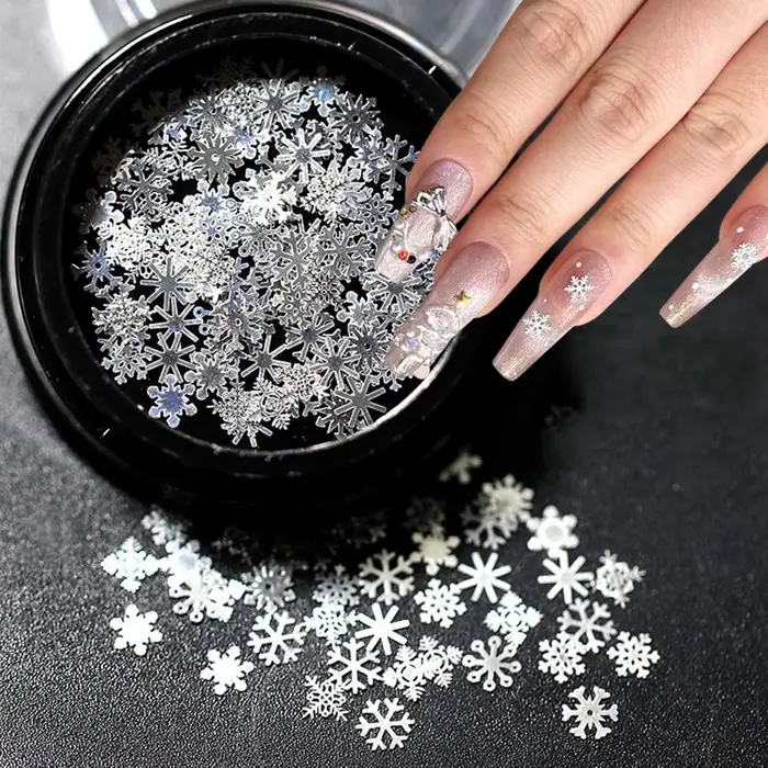 1 pot de flocons de neige de noël