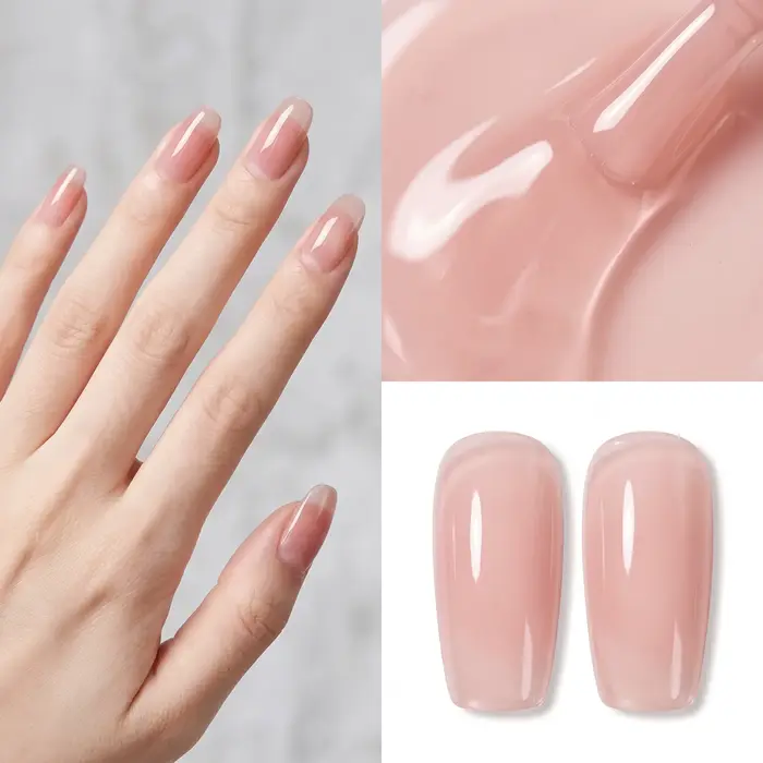 Sans tracas # Vernis à ongles gel rose nude 05