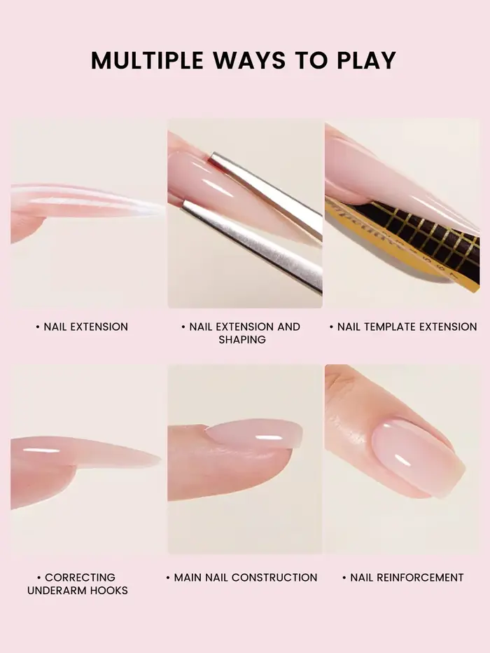 XR-Gel d'extension d'ongles UV LED durci, 150g, acrylique, cristal, salon à domicile, N64.DIY