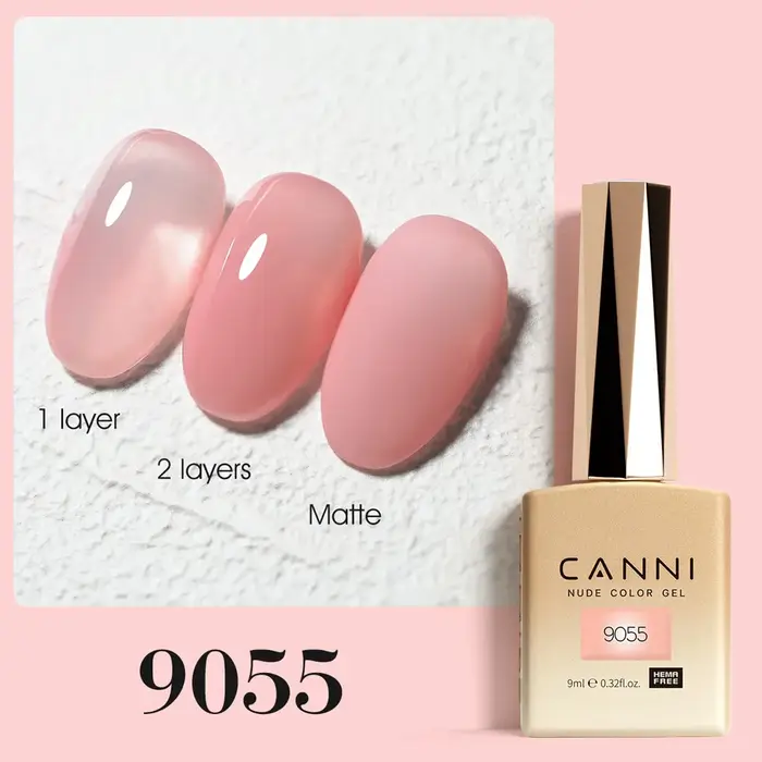 CANNI gelée couleur rose vernis à ongles Hema vernis Pastel gratuit Semi Permanent Venalisa Gel à ongles français trempé maintenant tuyau couche de finition