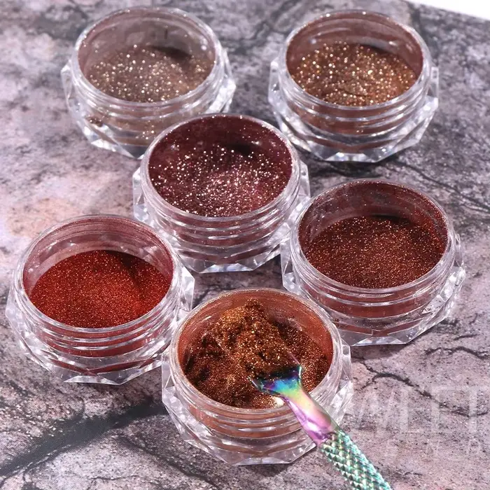 Poudre métallique pour Nail Art