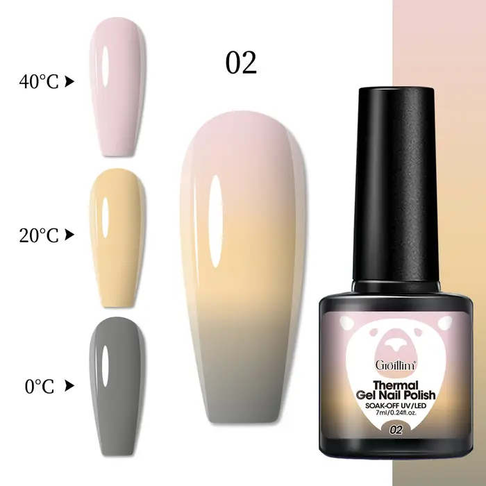 Vernis gel thermique à couleurs changeantes de 7 ml