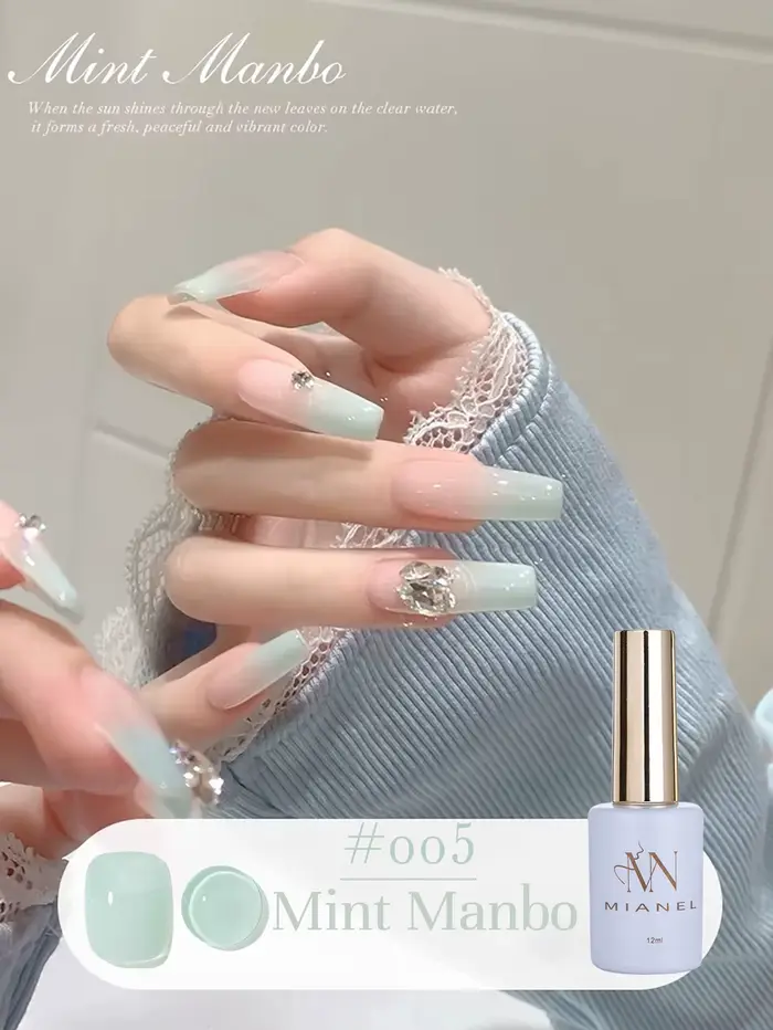MN 12ML vente menthe Mambo Gel vernis à ongles ilky vert bleu-vert série Gel